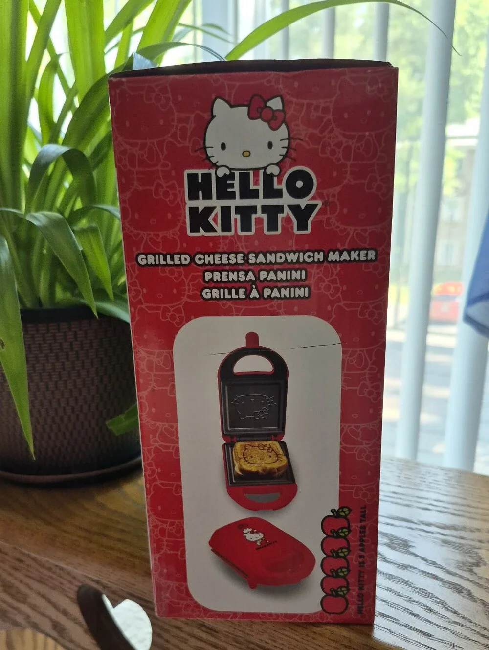 Hello Kitty Red and Black Sandwich Maker. NEW IN BOX